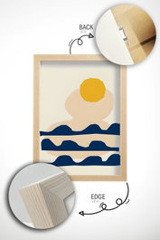 Wallity Artsycllct11 Conjunto de 6 Pinturas Decorativas enmarcadas Multicolor